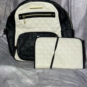 Betsy Johnson mini book bag/ baby bag